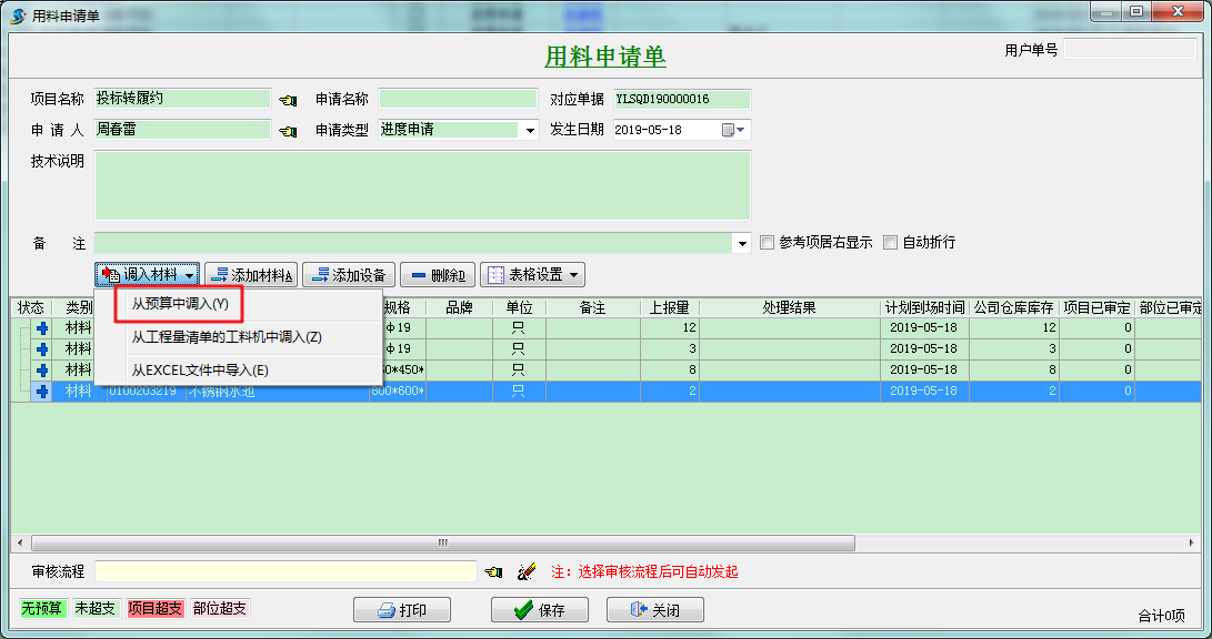 預(yù)算單調(diào)入