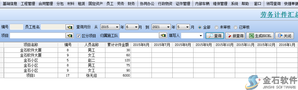 勞務(wù)計(jì)件匯總